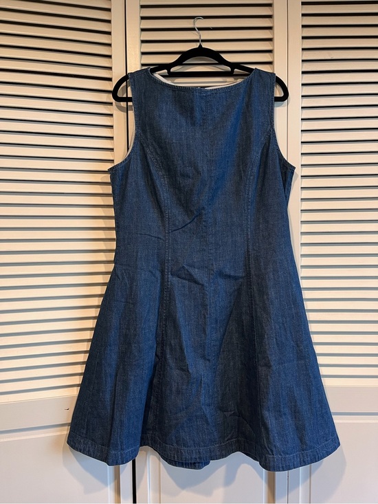 Madewell Dresses & Skirts - 💙 Madewell Dark Blue Denim Sleeveless Fit and Flair Dress
